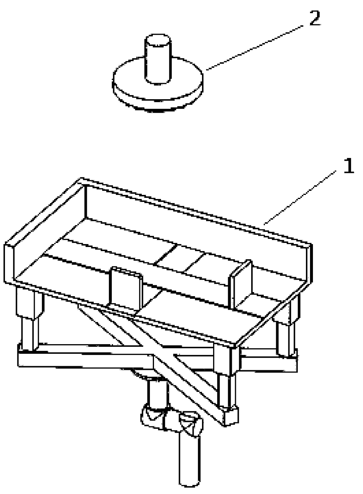 Lithium battery flexibly packaged core base angle position damage detection mechanism