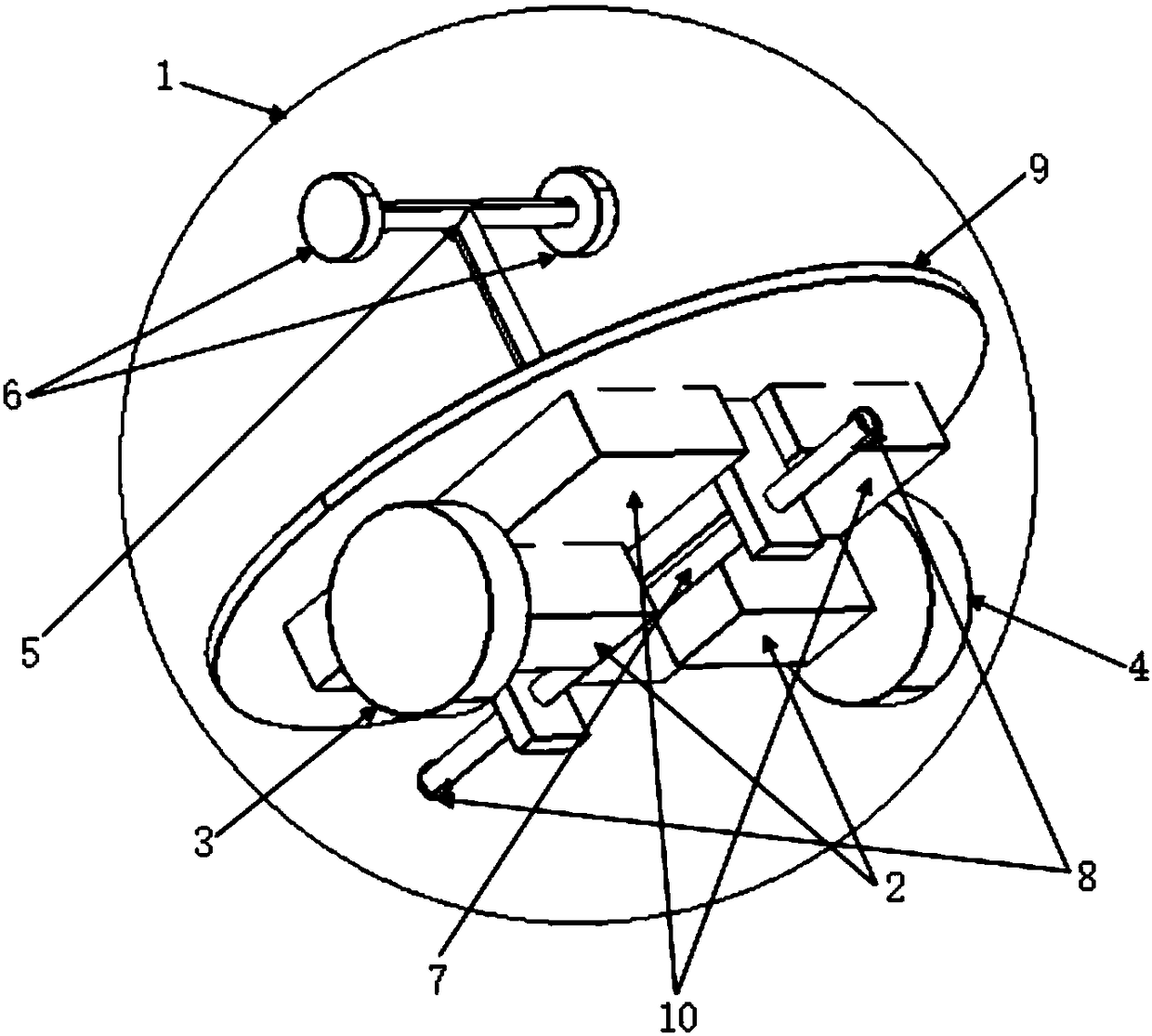 Dual-drive spherical probe robot