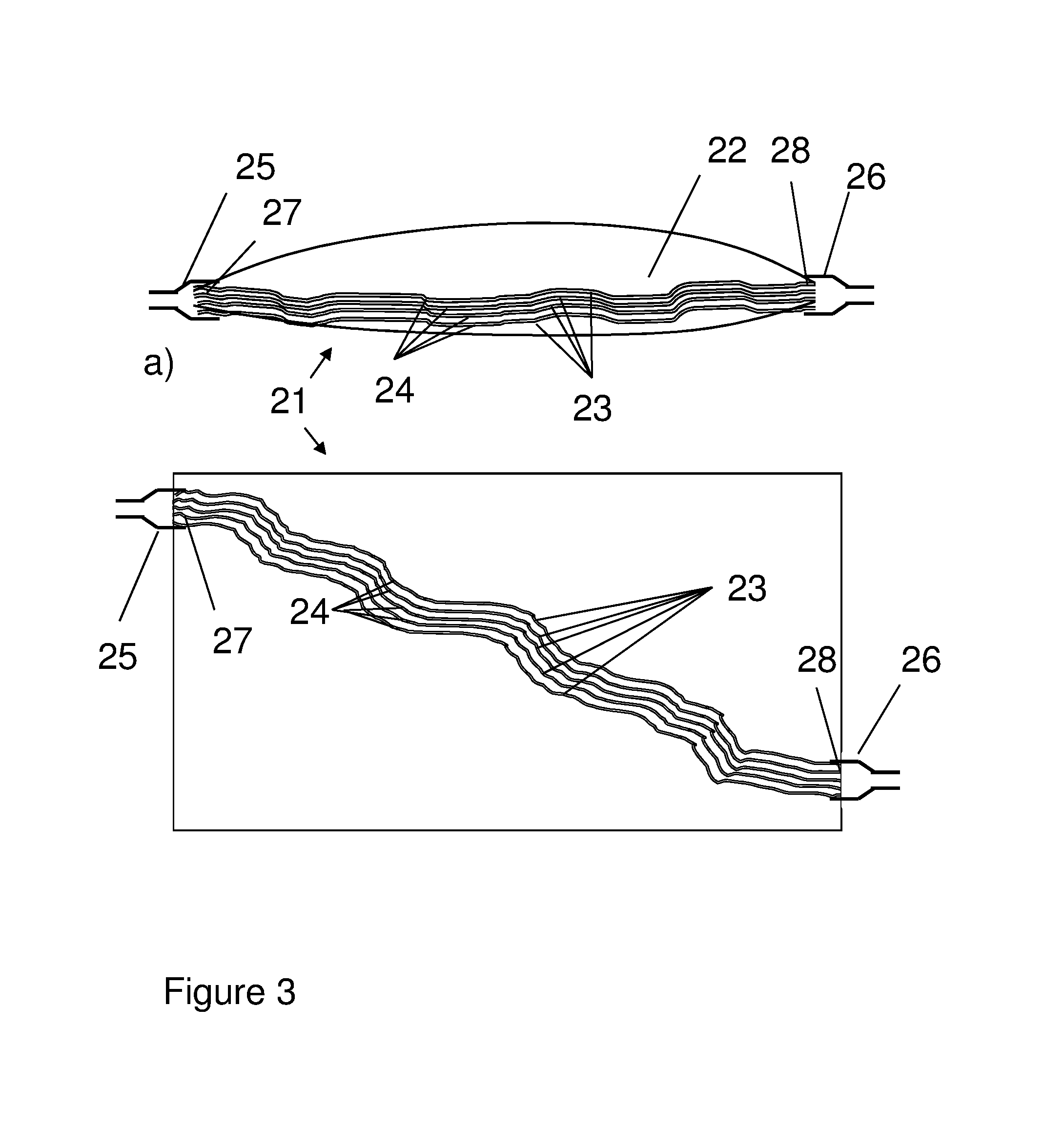 Cell culture bag with internal dialysis membrane