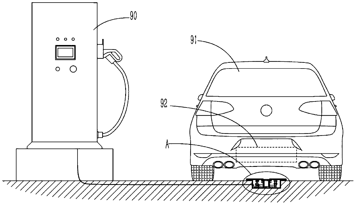 Charging pile control system based on thermal energy detection