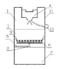 Aerobic tank with uniform aeration and large reaction area