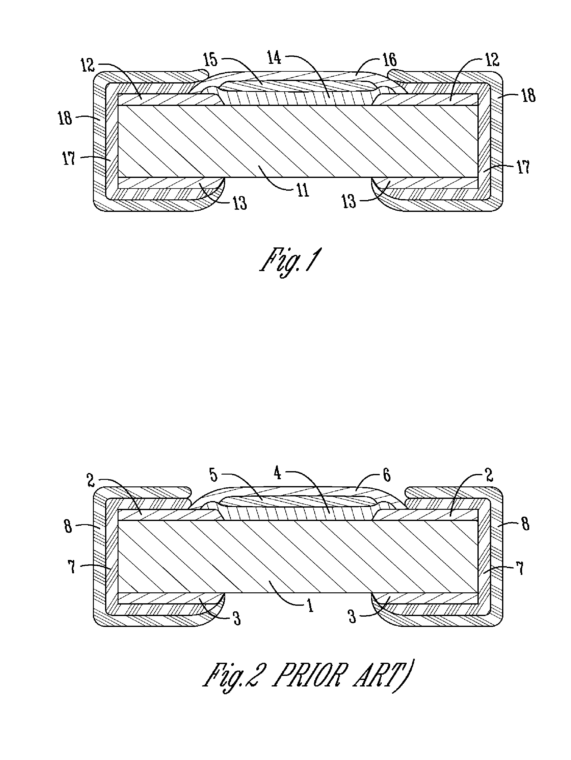 Sulfuration resistant chip resistor and method for making same