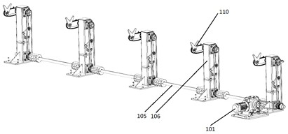 Rotating device for laser cutting