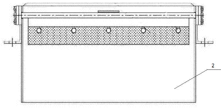 Automatic cleaning device of bucket chain conveyor