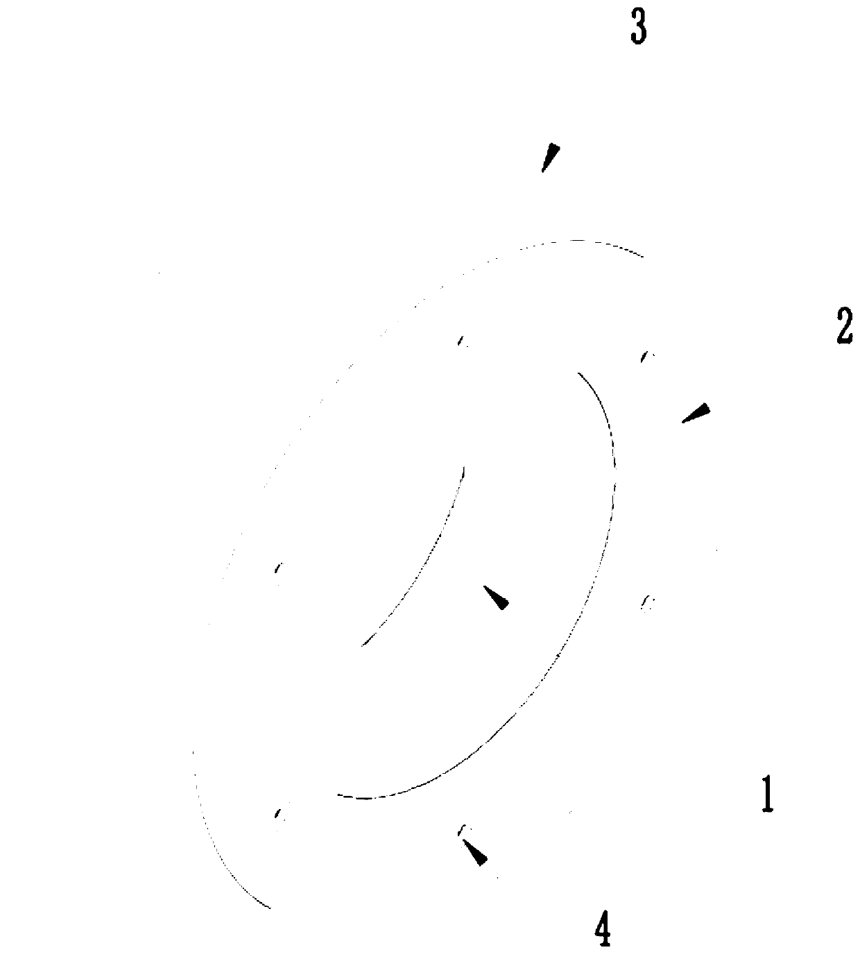 Combined type loading wheel of rubber crawler walking system