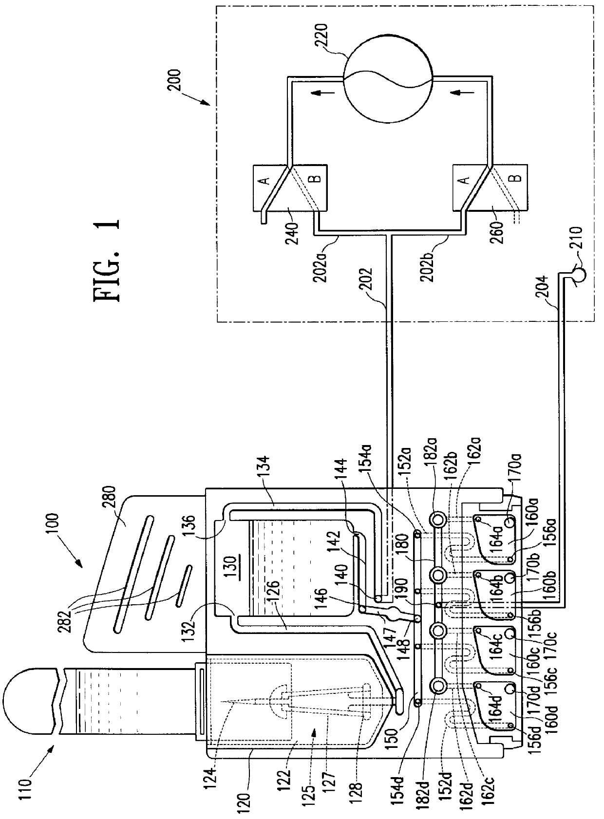 Device for receiving and processing a sample