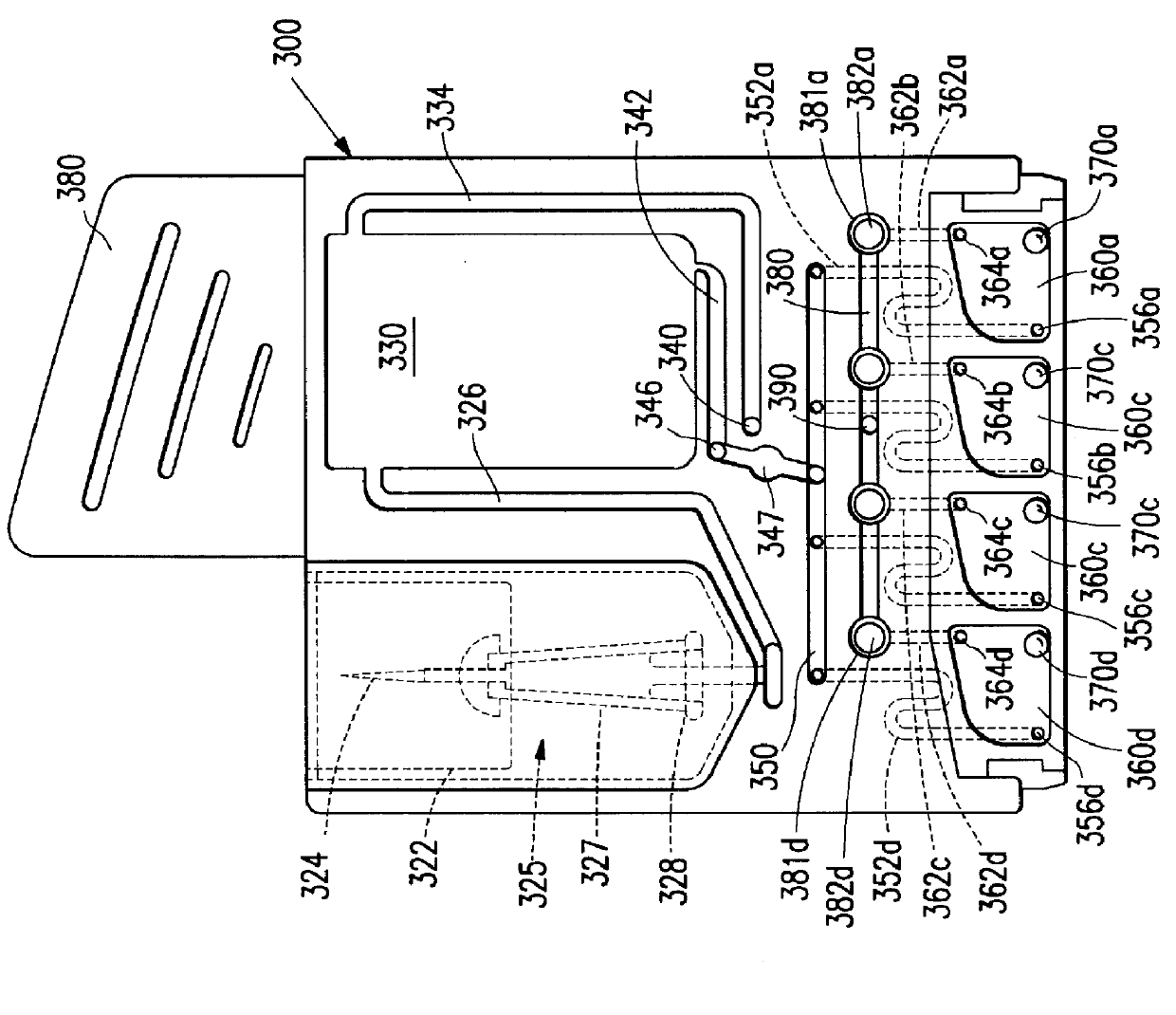 Device for receiving and processing a sample