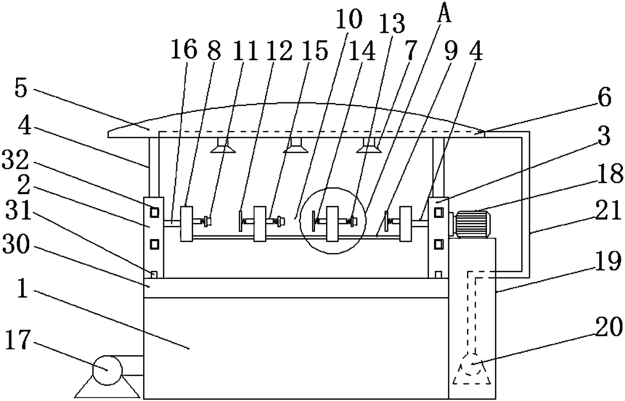 Spray-painting device used for making waterproof shoes