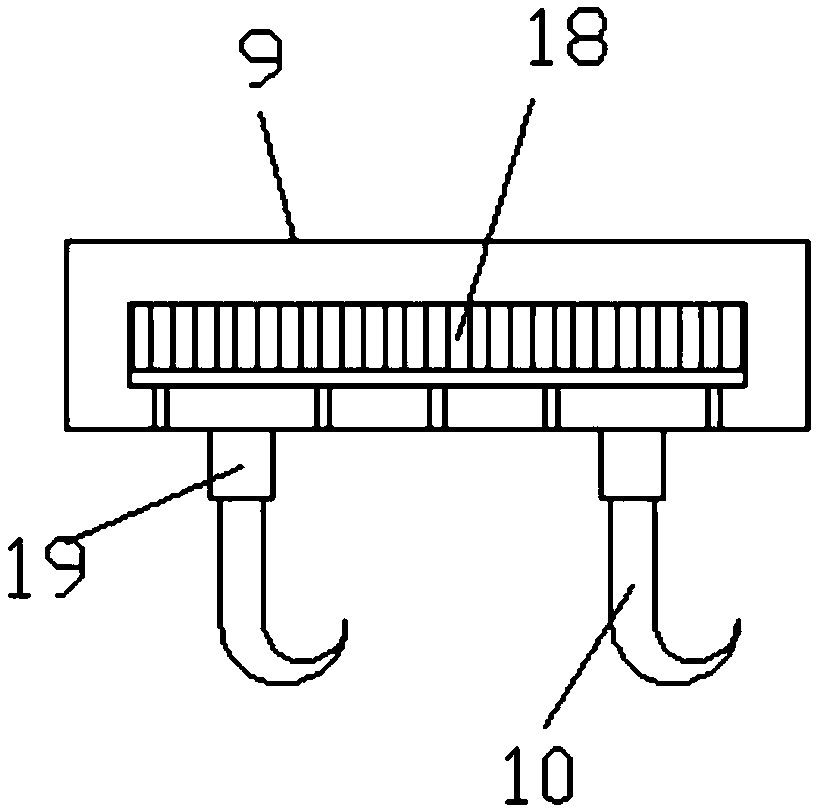 Garment placing rack with dampproof and dustproof functions