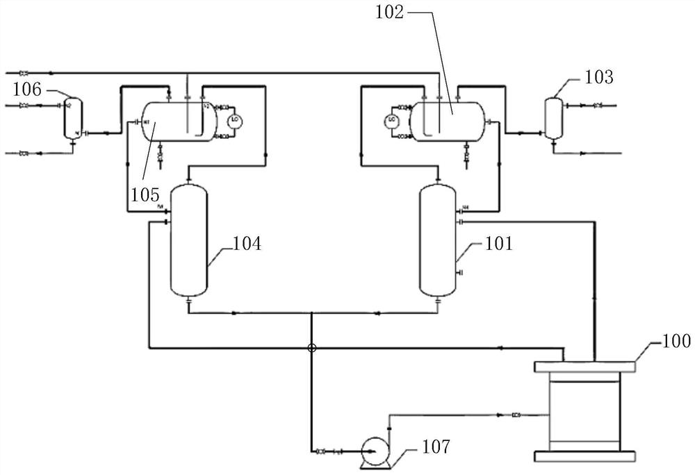 Gas cleaning device and hydrogen production system