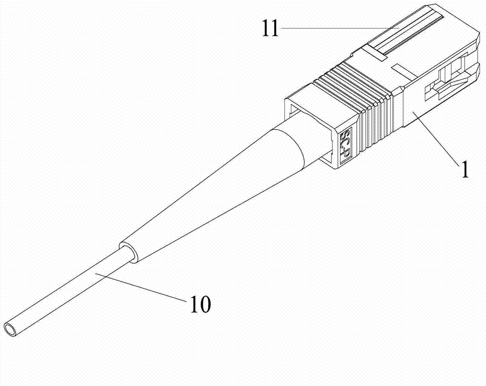 Optical fiber connector plug, optical fiber adapter assembly and optical fiber connector