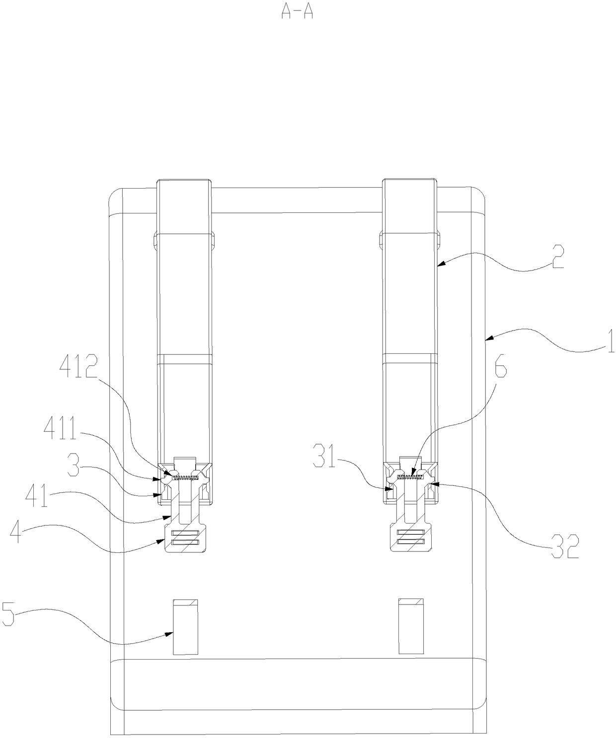 Fastening mounting schoolbag