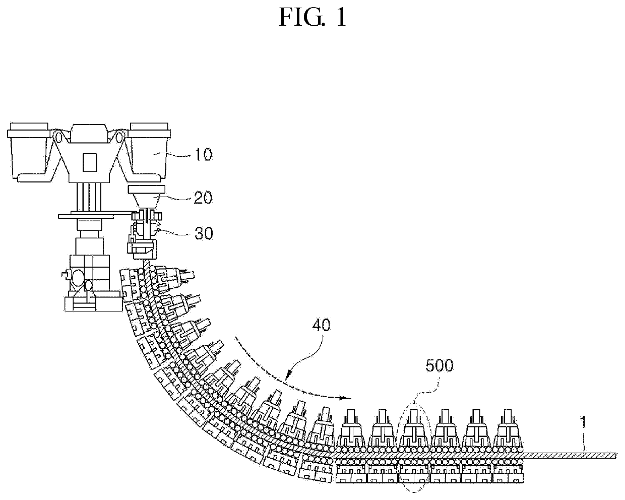 Roller assembly, casting apparatus, and roller separating method for same