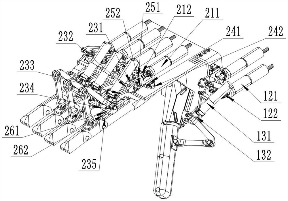 Hand rehabilitation device based on spherical connecting rod mechanism, and hand thumb control device