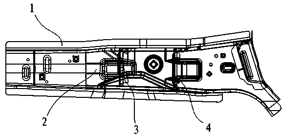 Reinforcing structure of suspension installation points for automobile