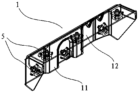 Reinforcing structure of suspension installation points for automobile