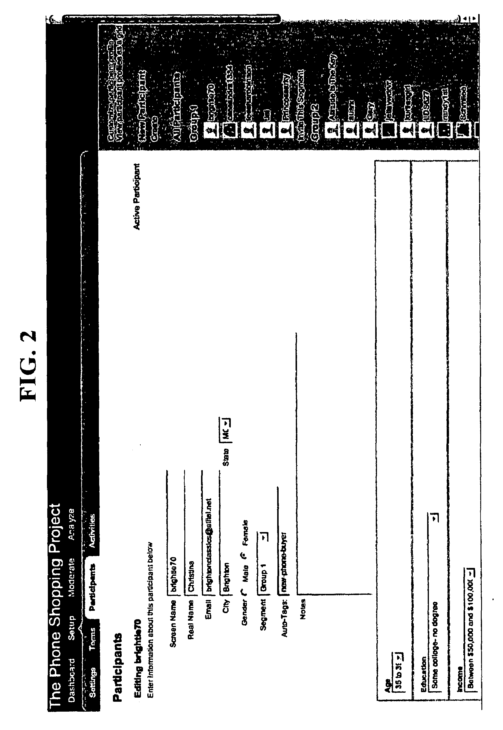 Online qualitative research system