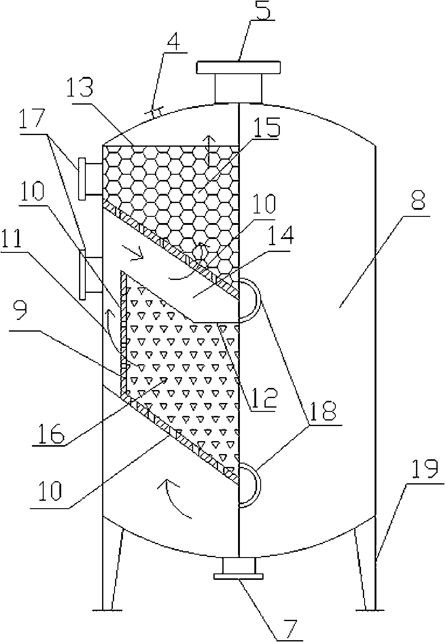 High-efficiency gas purification bioreactor based on complex enzyme immobilization technology and purification method thereof