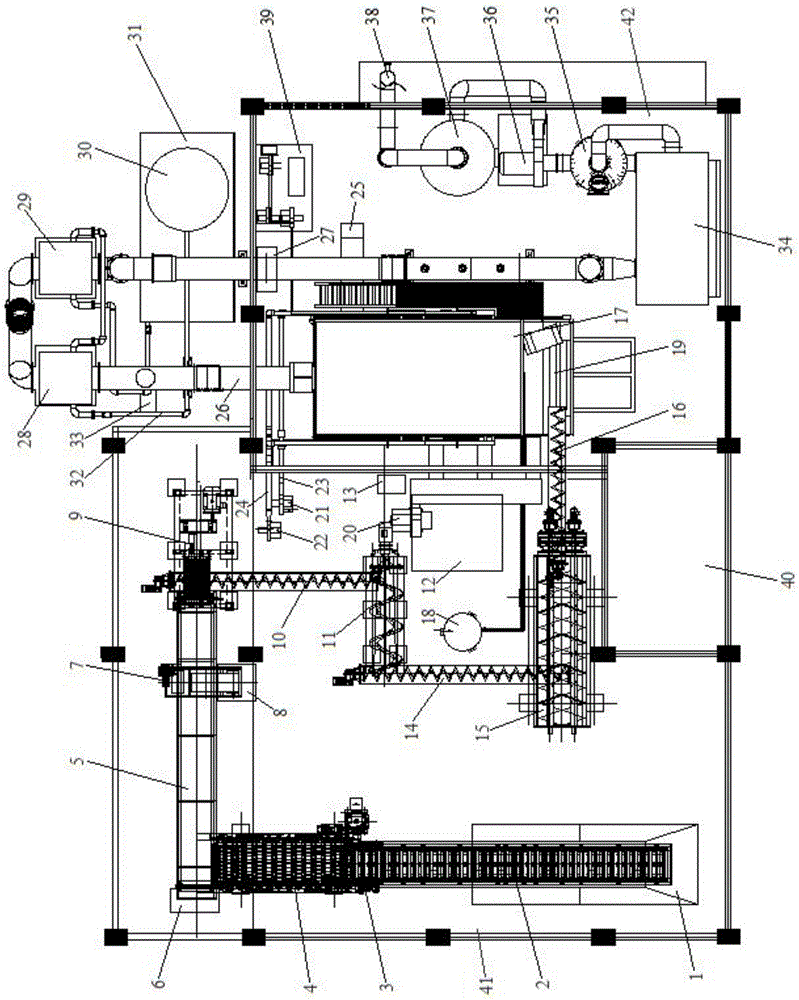 Garbage disposal combustion furnace and garbage disposal system