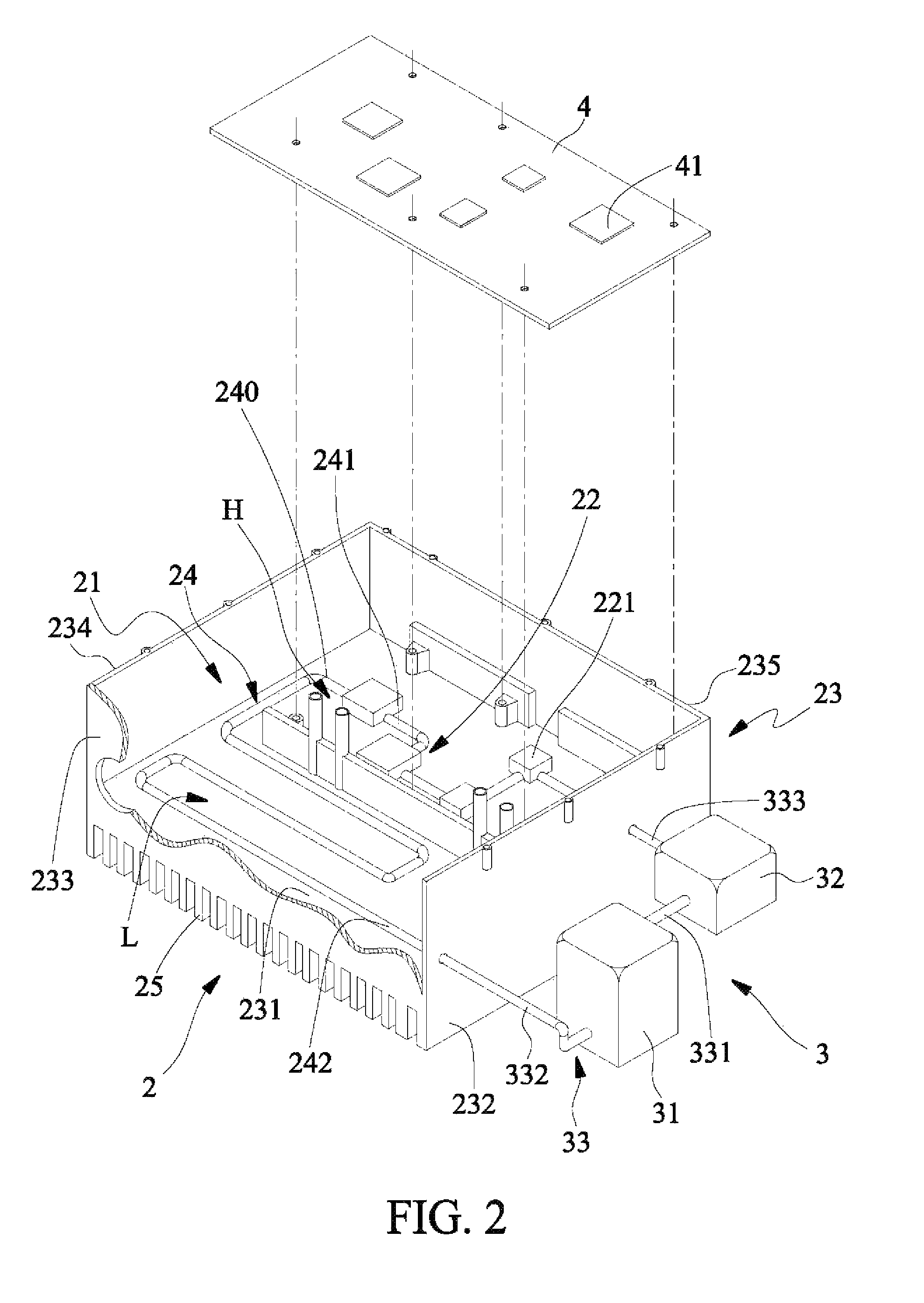 Water-cooled communication chassis