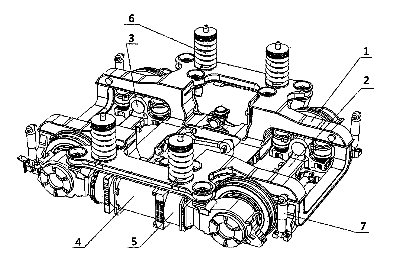 Power bogie with independent wheels for 100 percent low-floor light rail vehicles