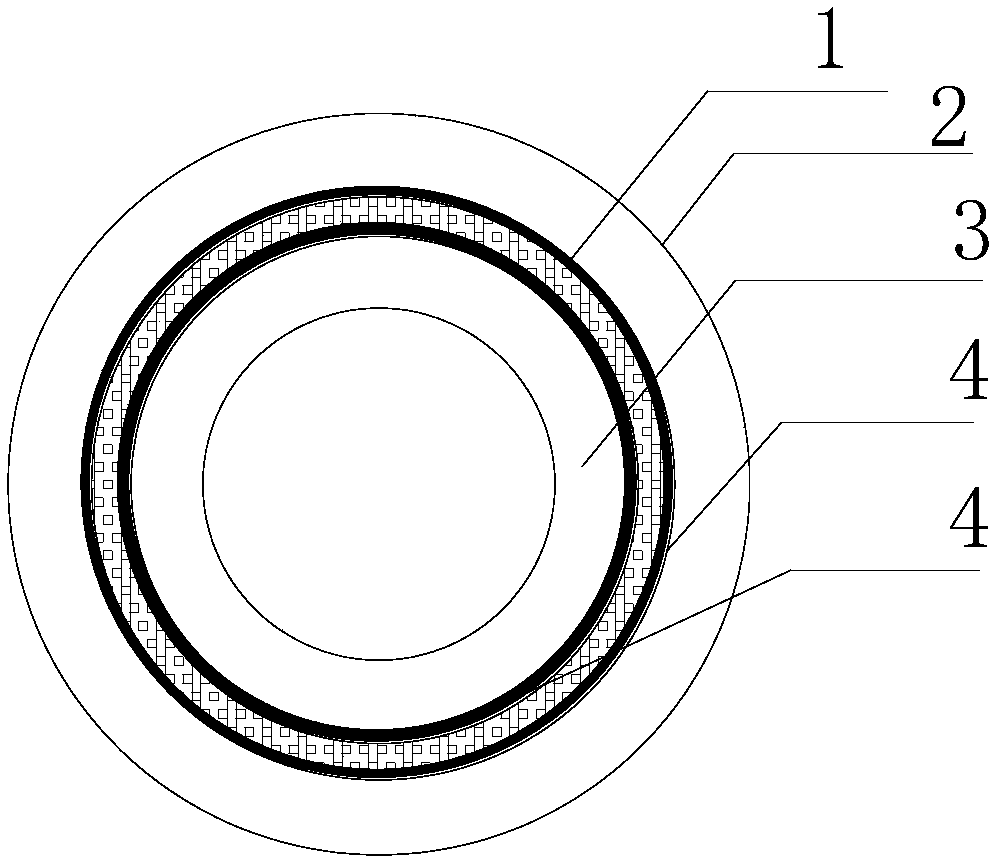 Buckling-resistant brace with hoop prestress, method and application