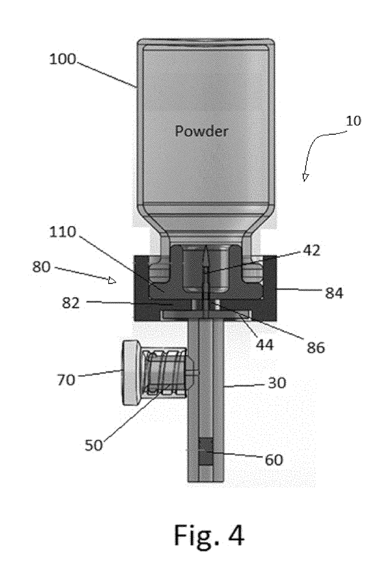 Medical metering device