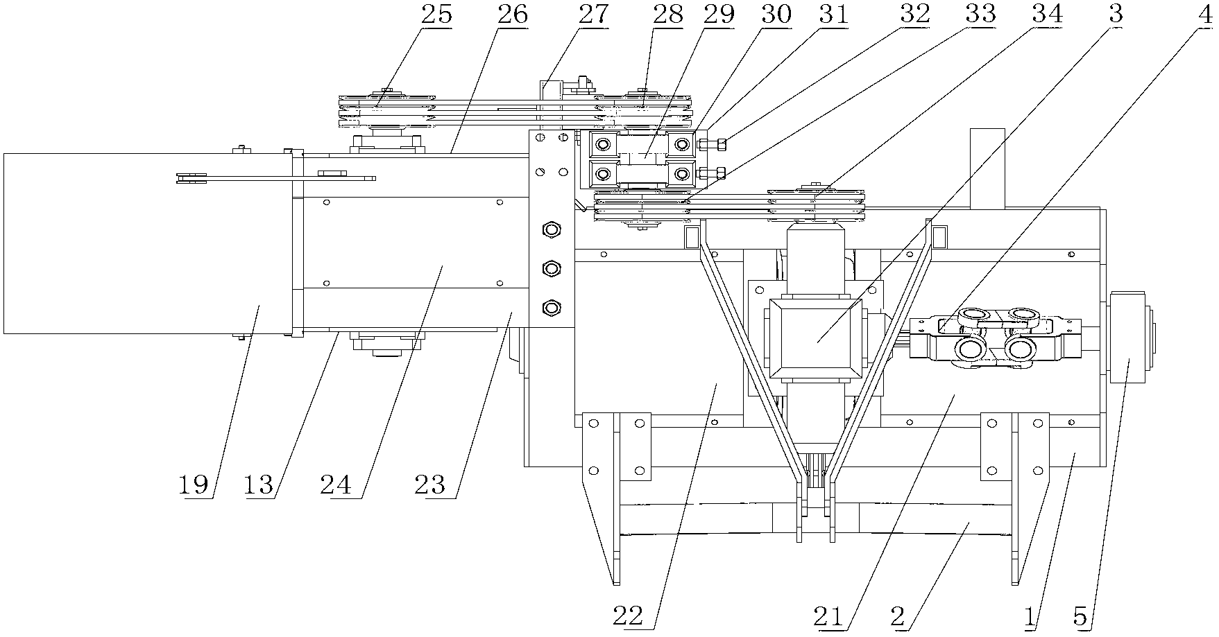 Spiral grape vine burying machine