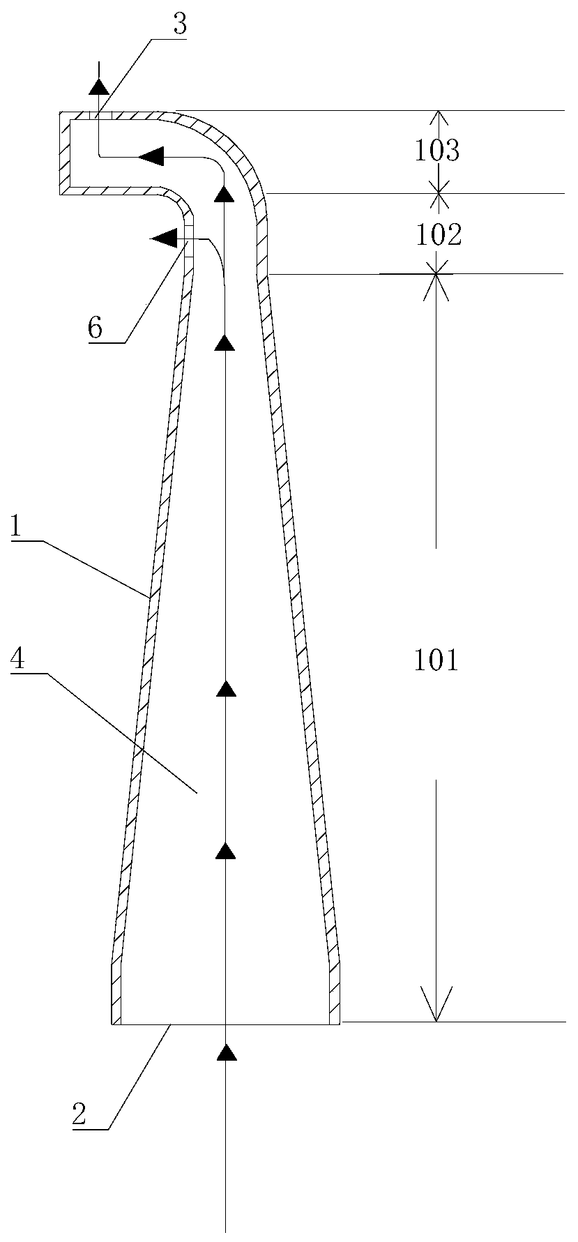 Jet stripping electric resection head and jet stripping electric resection device