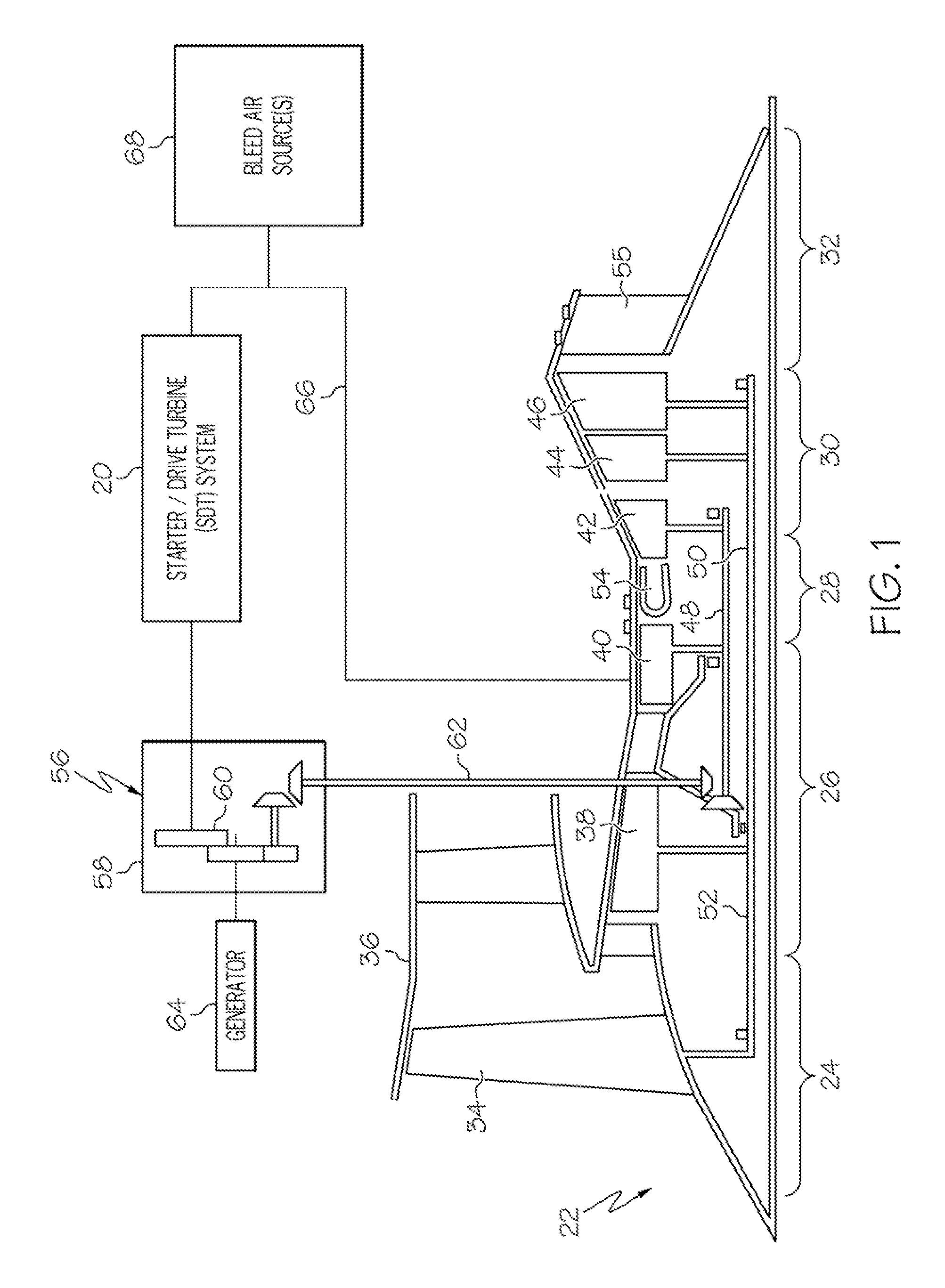 Bi-modal turbine assembly and starter / drive turbine system employing the same