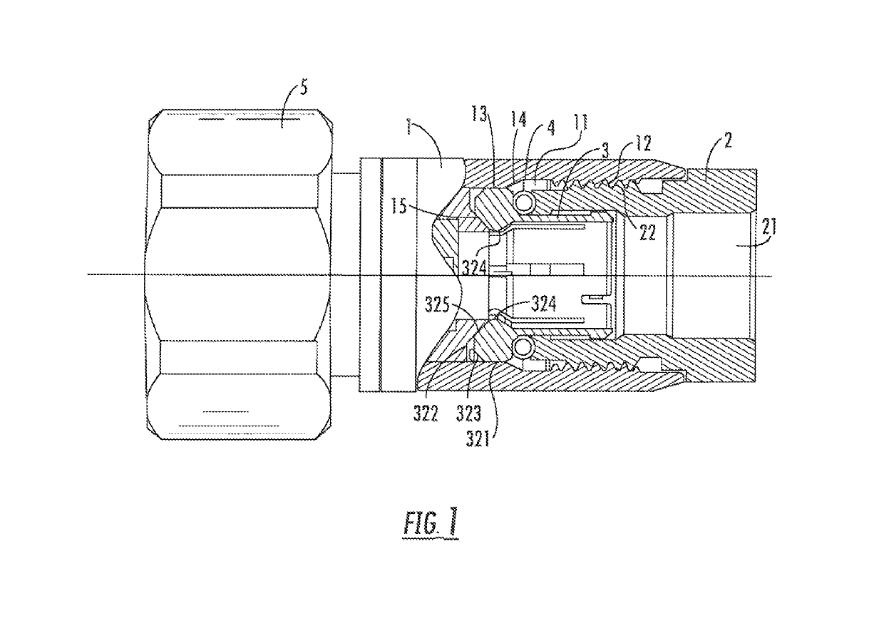 Corrugated cable co-axial connector