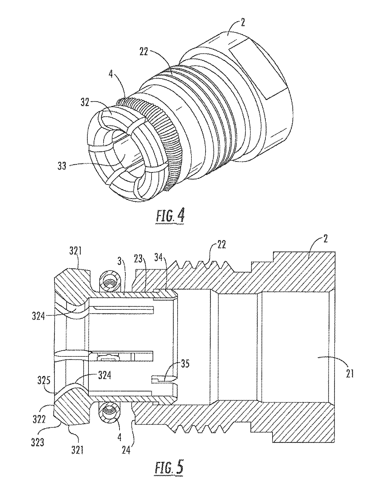 Corrugated cable co-axial connector