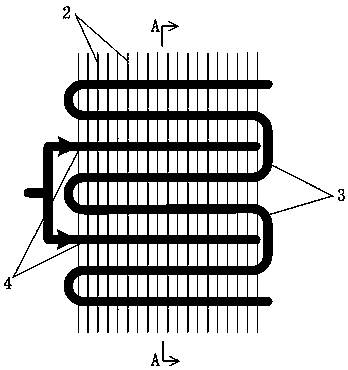 Fin type heat exchanger system having cleaning function and method