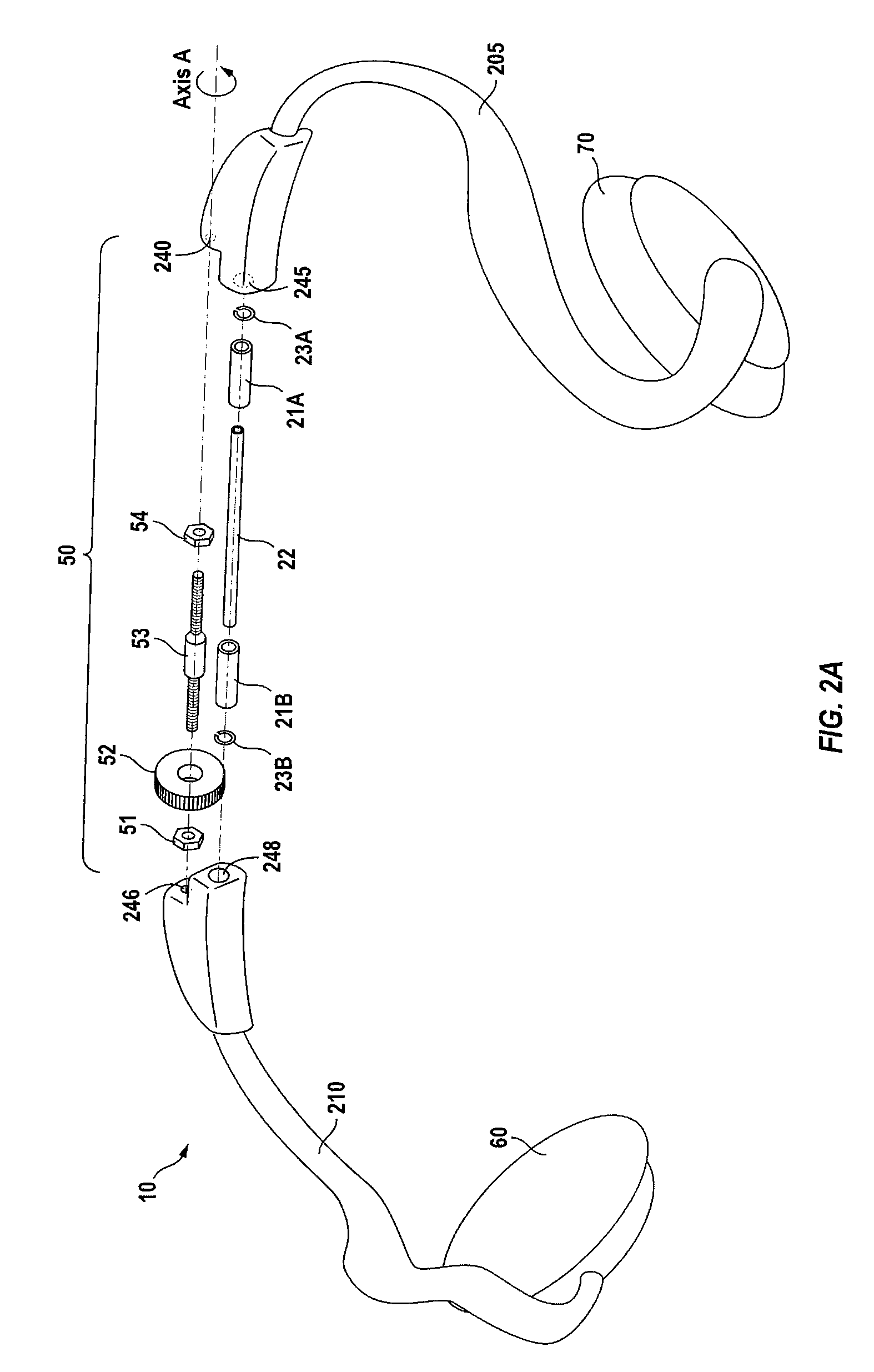 Personal audio set with adjustable force mechanisms