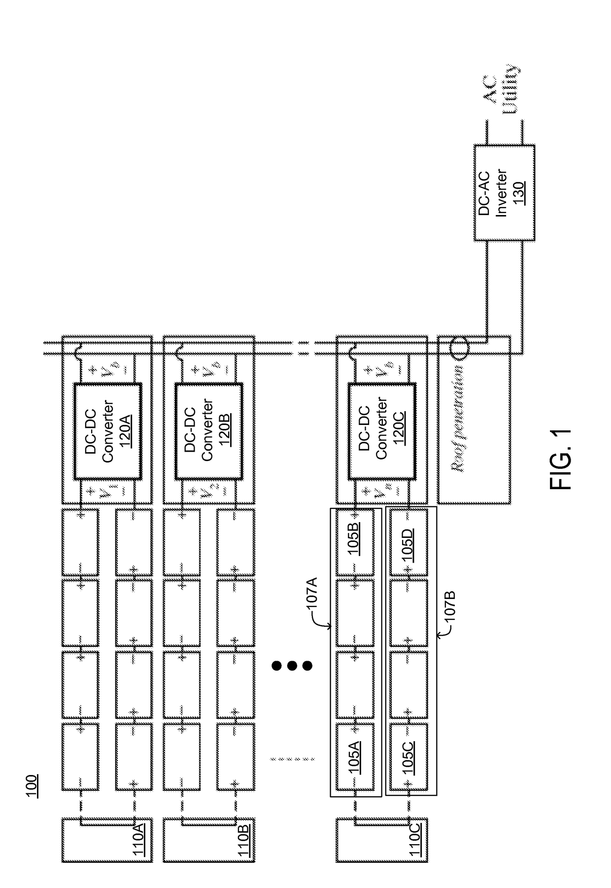 Low profile power conversion system for rooftop photovoltaic power systems