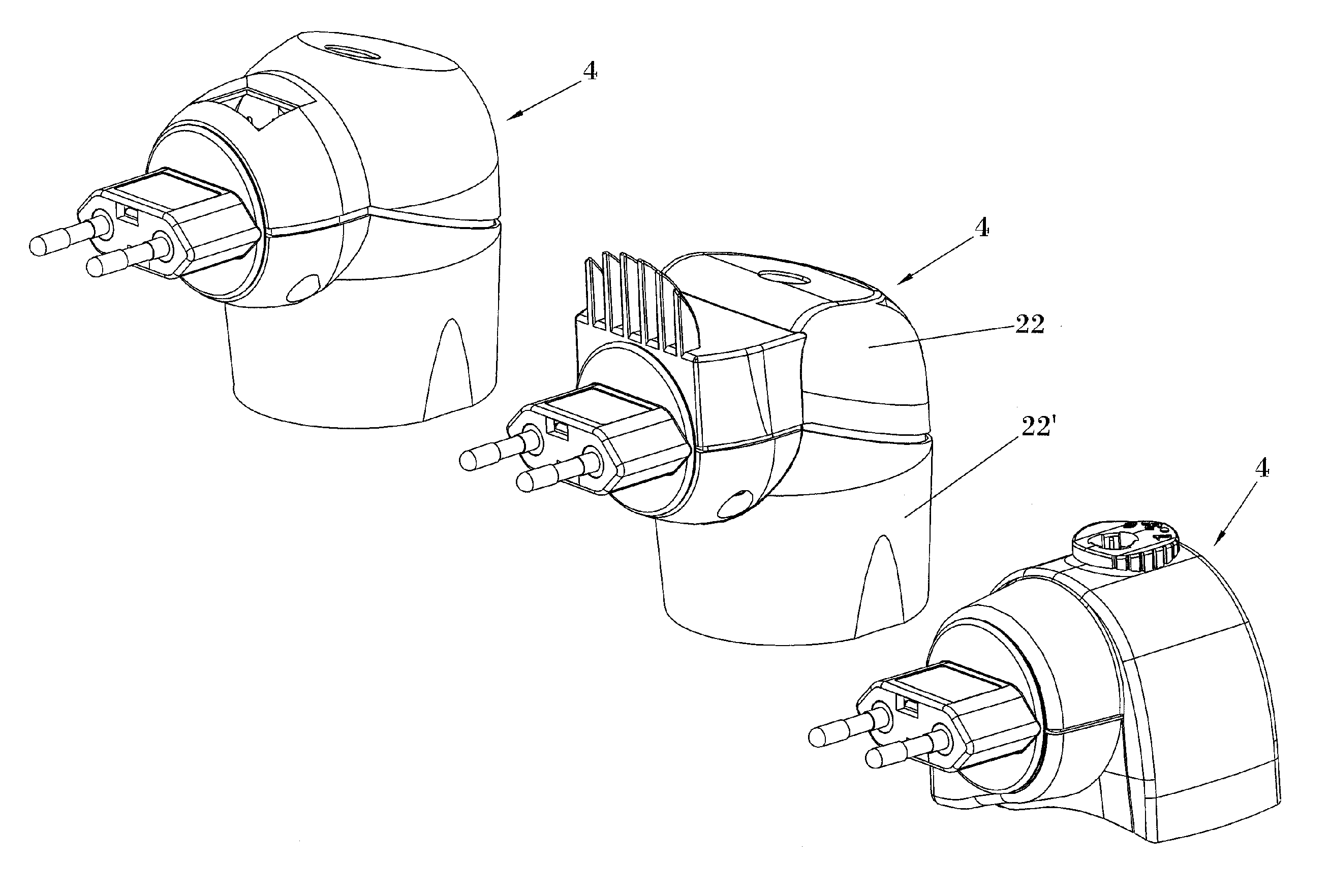 Module for manufacturing electric volatile substance evaporators