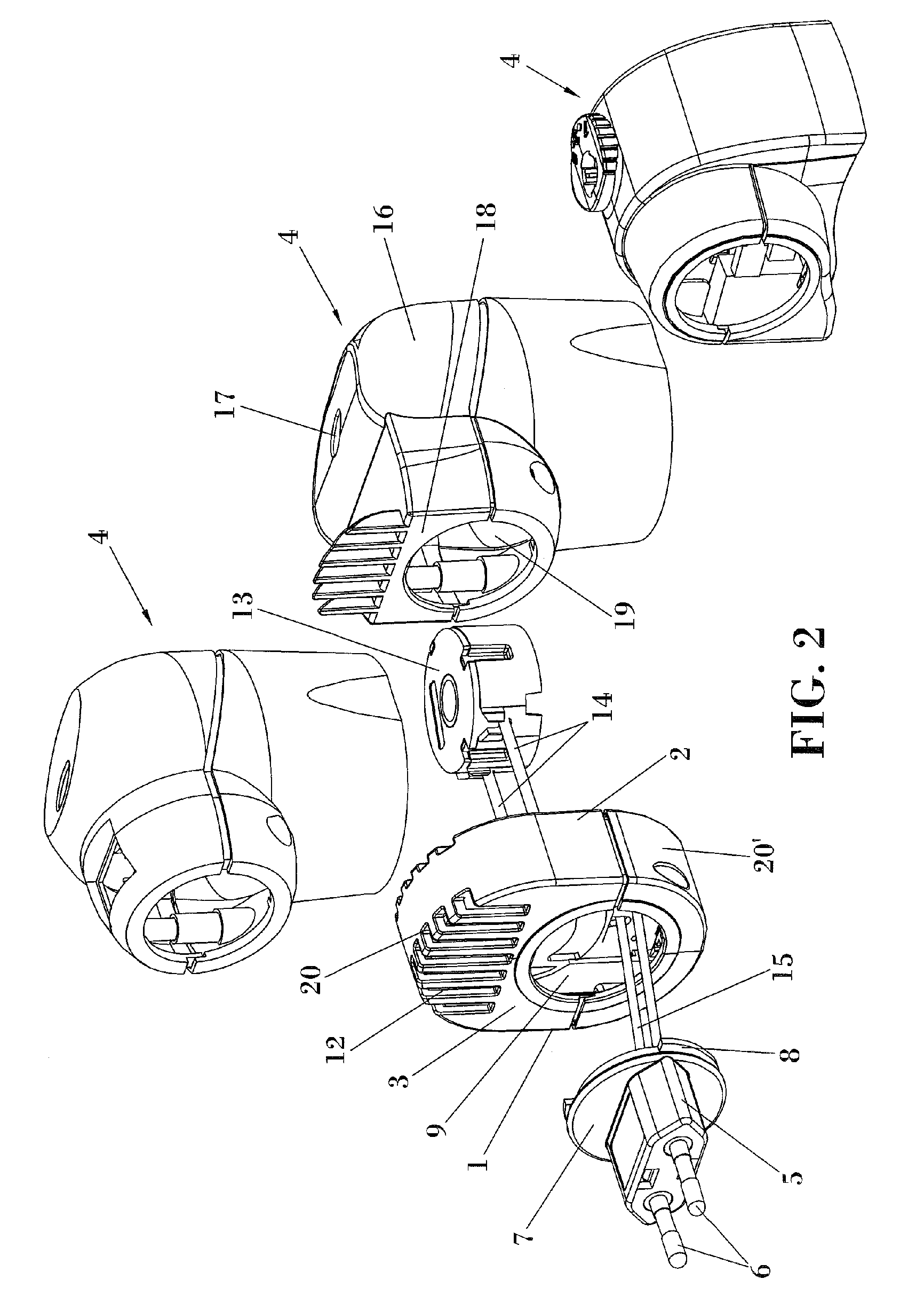 Module for manufacturing electric volatile substance evaporators