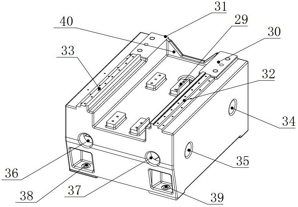 Four-axis linkage machine tool