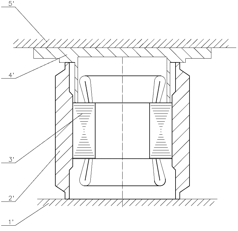 Motor stator assembling apparatus and assembling method