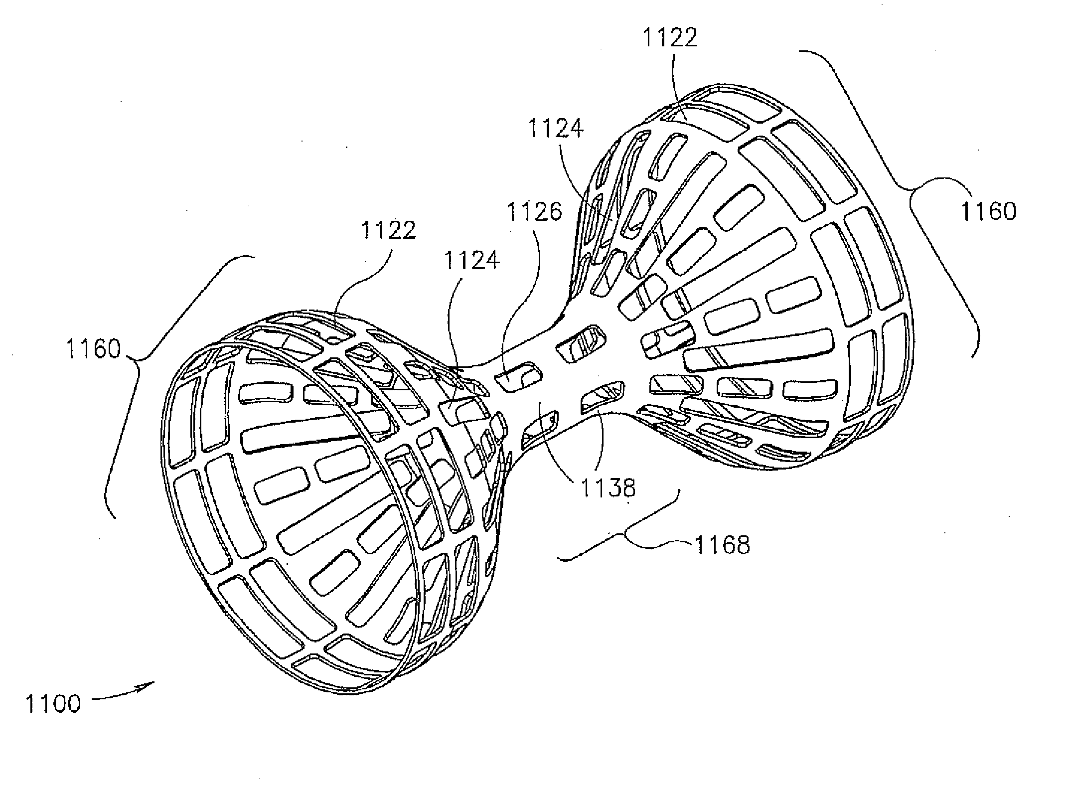 Flow reducing implant