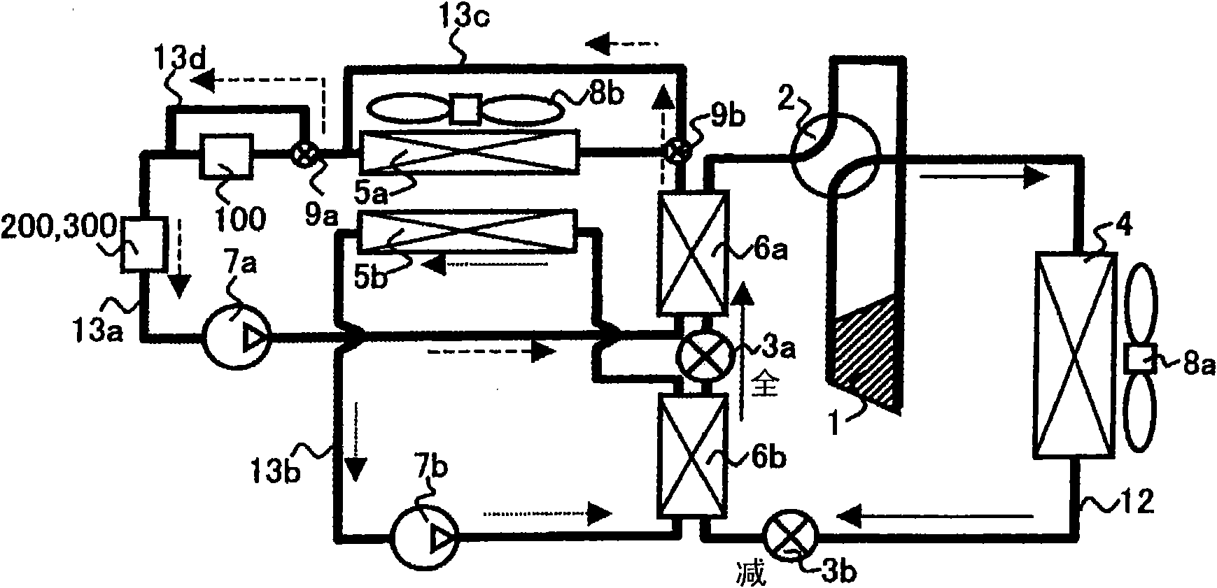 Thermodynamic cycle system for a vehicle