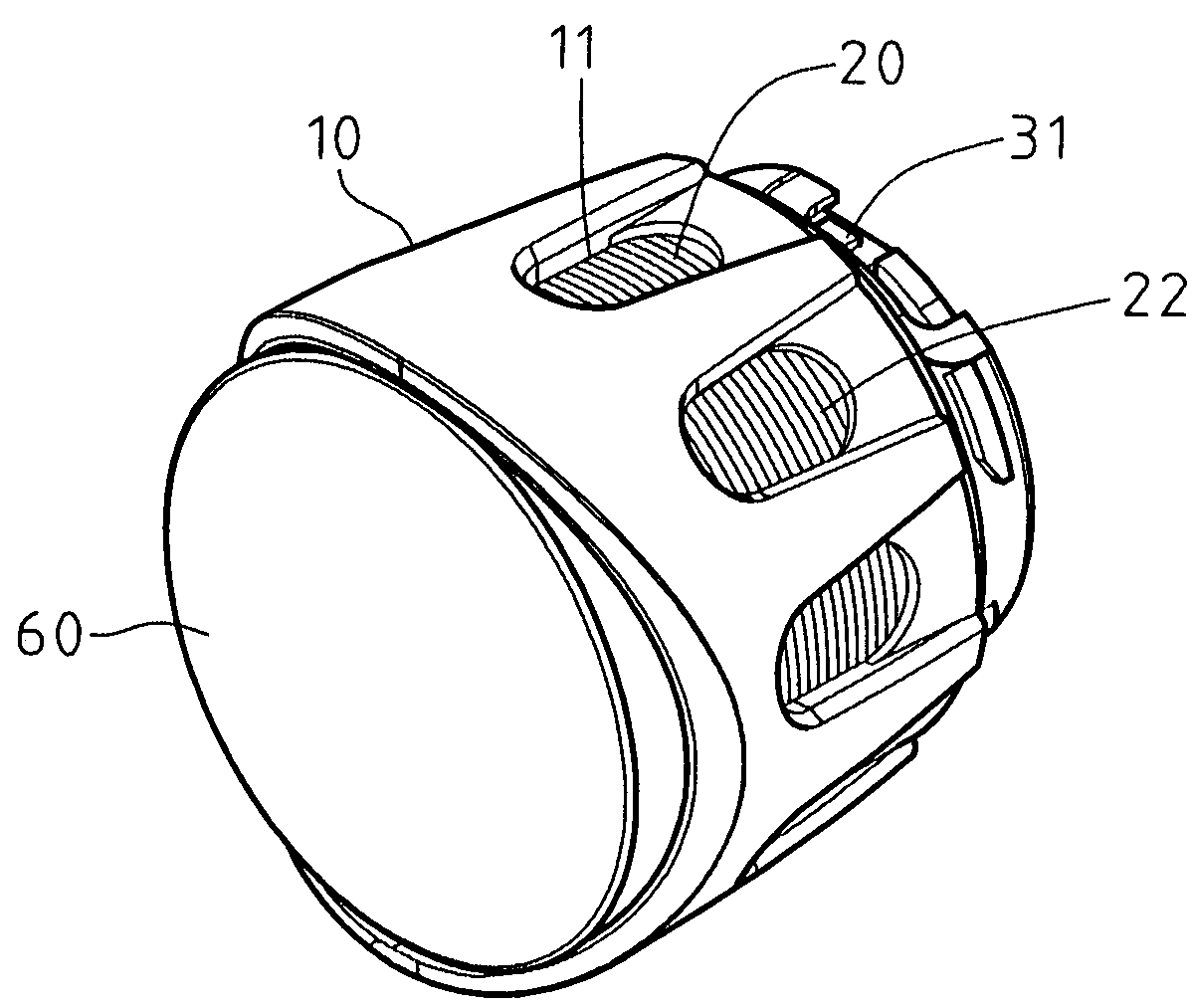 LED headlight for bicycle with heat removal device