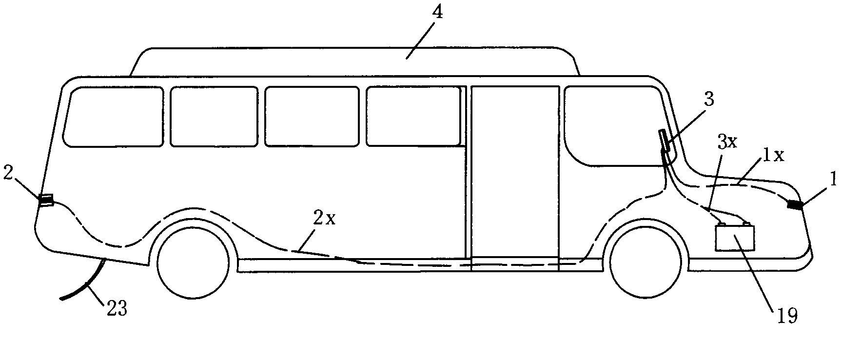 High-stability video monitor used for visual angle blind zone of school bus