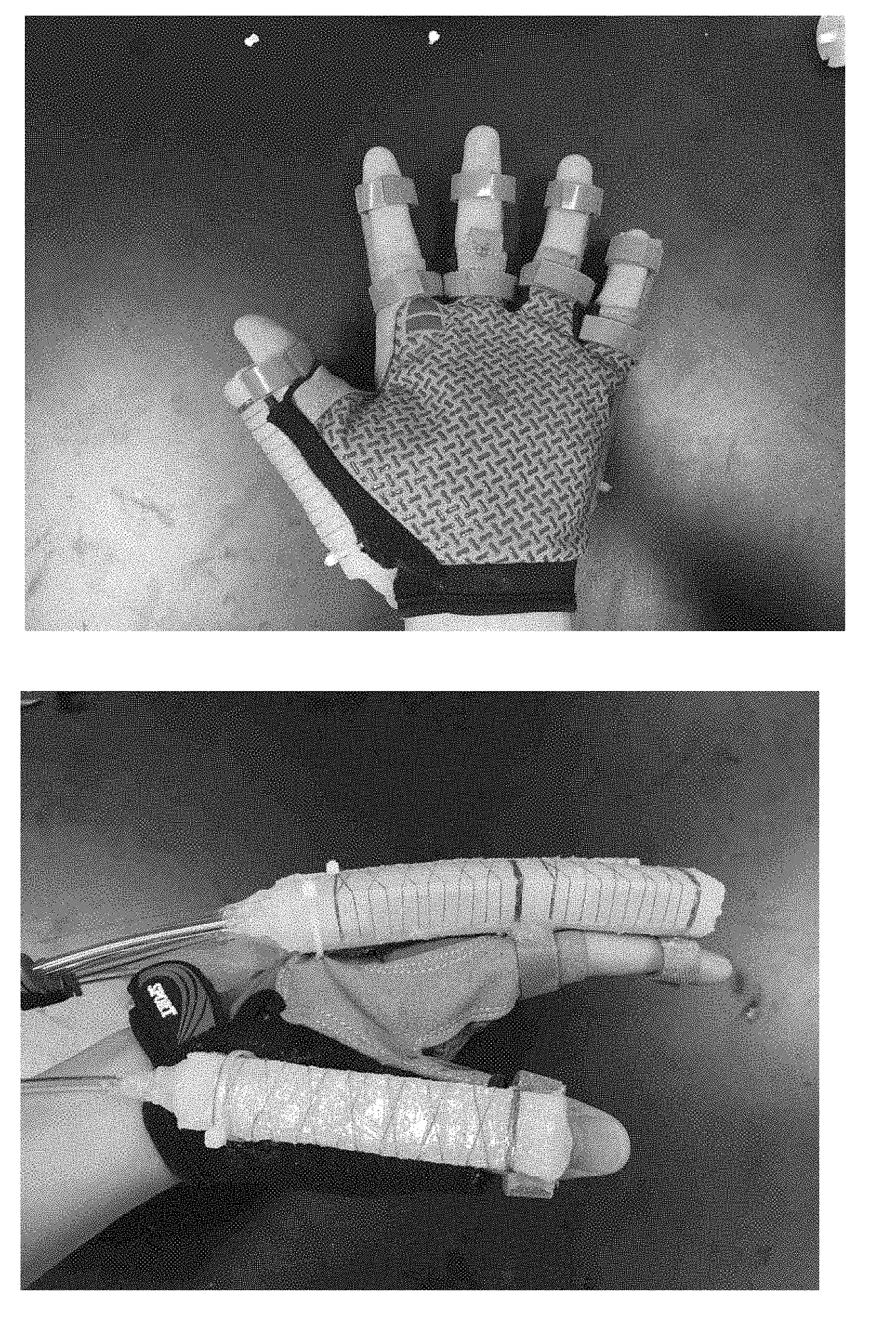 Flexibly driven robotic hands