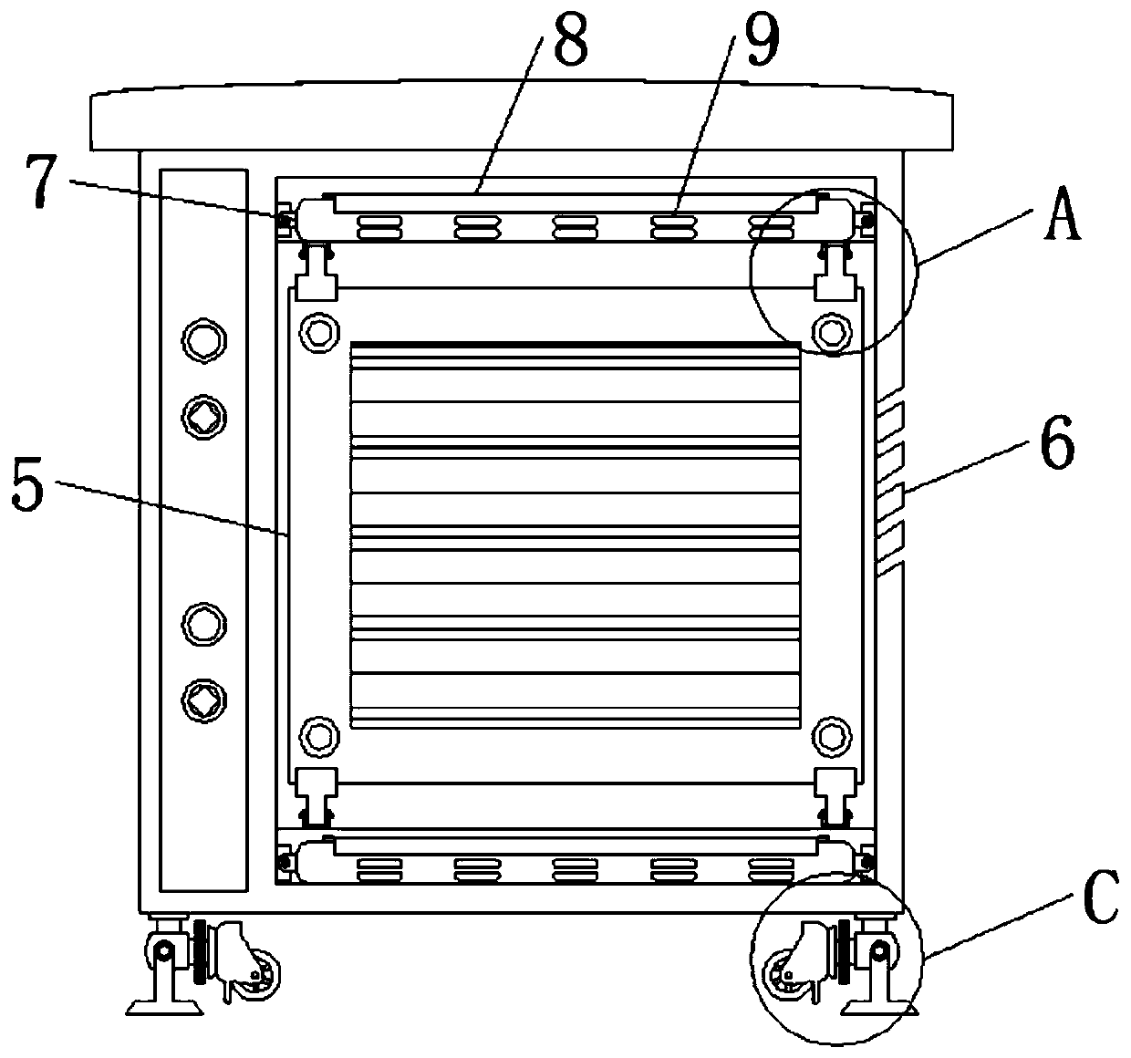 Computer case capable of quickly disassembling computer mainboard