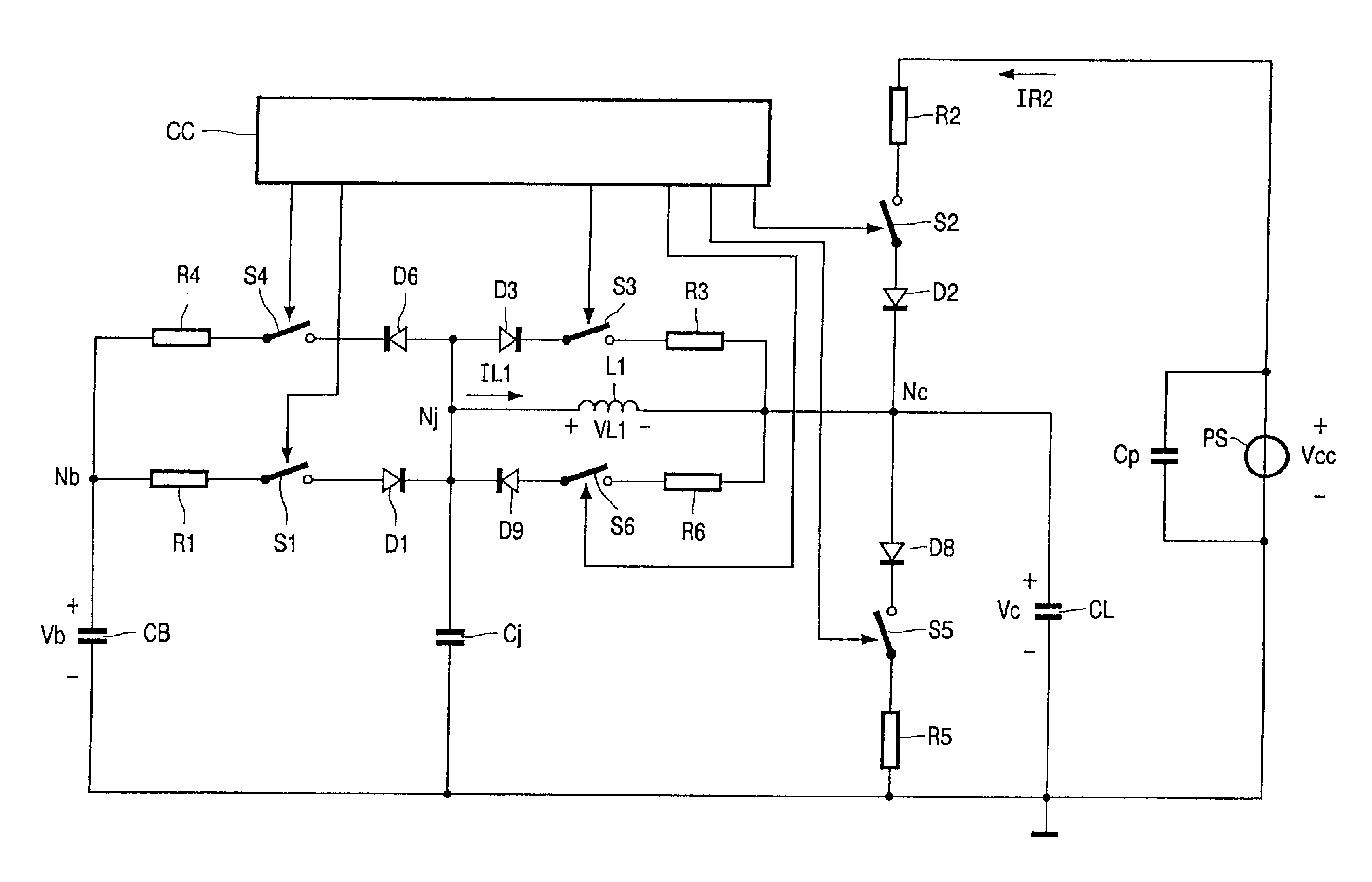 Matrix display driver with energy recovery