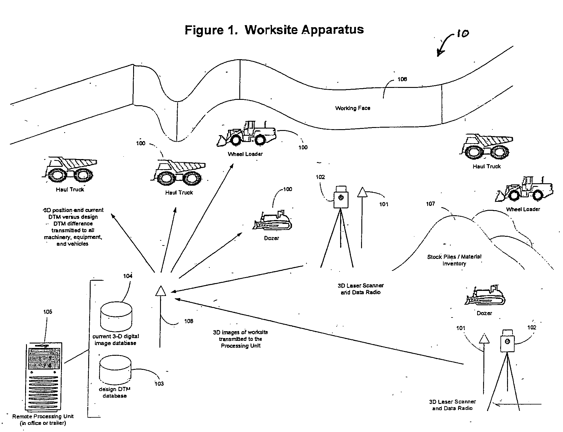 Method and apparatus for machine guidance at a work site