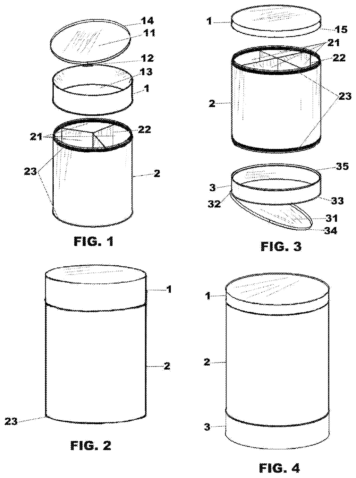 Multi-layer multi-compartment cosmetic and personal items container for holding both flat and tall items