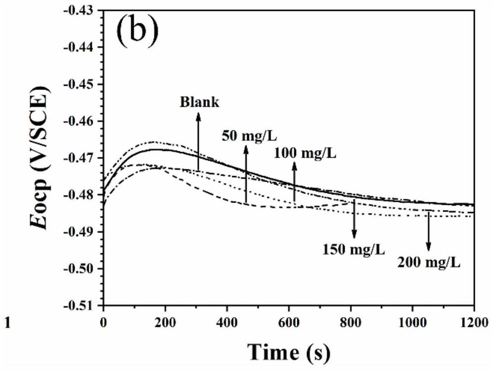 Laminate begonia extract Q235 steel corrosion inhibitor and application method thereof