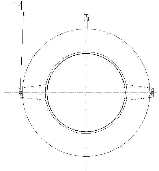 A pipeline expansion joint with its own secondary pressure charging